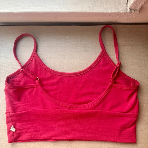 Simply Merino Bralette In Framboise - Picture 3 of 6